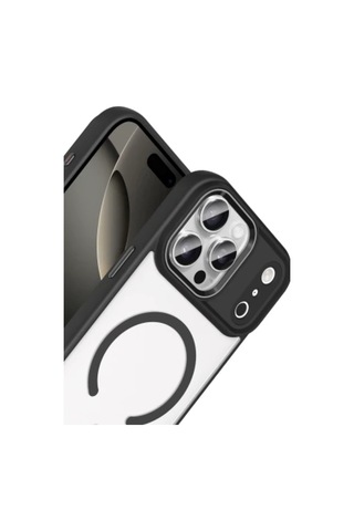 Apple Apple iPhone 17 Pro Max İçin Uyumlu Şeffaf Tasarımlı Magsafe Özelikli Sararmaz Tpu Kılıf