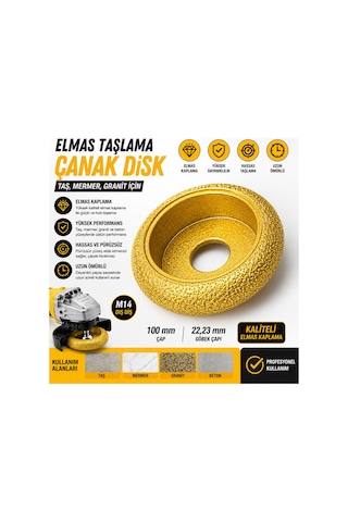 Senbang 100 Mm Elmas Taşlama Çanak Disk M14 Diş Diş Elmas Kaplama Granit Mermer Beton Taş Taşlama Diski Model1