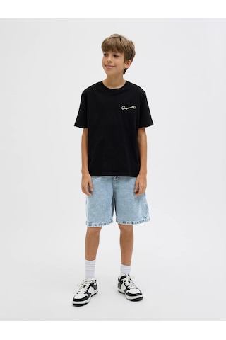 Jack & Jones Jack&jones Jjıtony Jjcarpenter Erkek Çocuk Denim Şort 12277786 Mavi