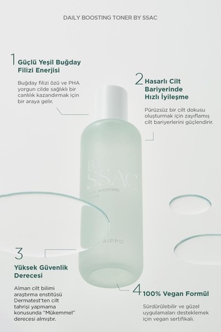 Aippo Daily Boosting Buğday Filizi Özlü Onarıcı Tonik 130 ML
