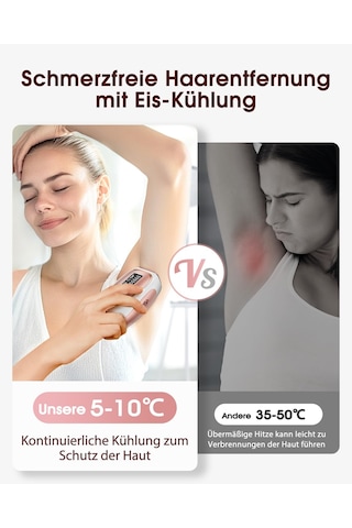Haarlosy Ipl Cihazları Soğutma Fonksiyonlu Epilasyon, 999.900 Işık Atımı, 5 Enerji Seviyesi Ağrısız Ipl Epilasyon Kadınlar, Erkekler, Mahrem Bölge, Vücut Ve Bacaklar İçin Lazer Epilasyon - Td005