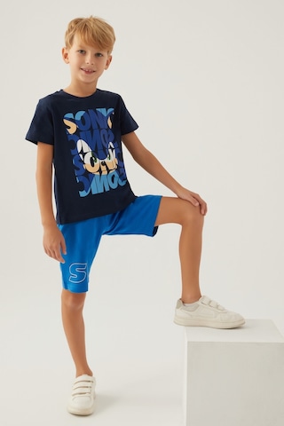 Modern Sonic The Lacivert Erkek Çocuk Bermuda Takım 5274-42803 Lacivert