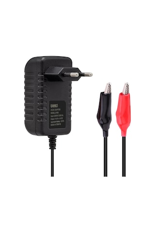 Weko 14.4 Volt - 1 Amper Krokodil Uçlu Kırmızı Yeşil Ledli Yerli Üretim Kuru - Asit - Jel Akü Şarj Cihazı