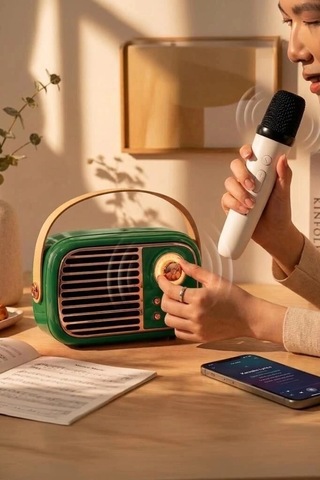 Özel Üretim Torima Bluetooth Hoparlör Bts-1956 Yeşil Hediyelik Dekor Taşınabilir