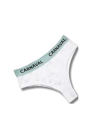 Carnaval Socks Carnaval Beyaz Renkli Premium Kadın Brazilian Külot Çok Renkli