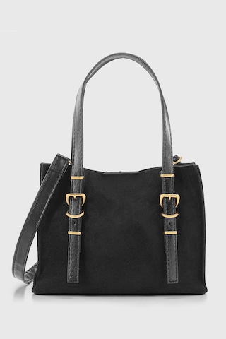 Housebags Kadın Süet Siyah Tote Çanta 267 Siyah Süet