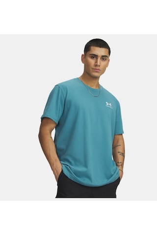 Under Armour M Logo Emb Erkek T-shirt 1373997-466 Mavi