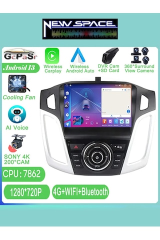 Ford Focus 3 Android 2gb Ram 32gb Rom Carplay Navigasyon Multimedya