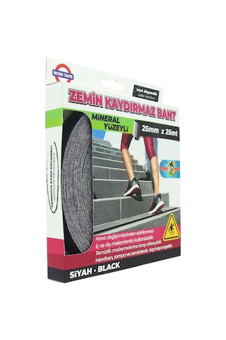 Boss Tape 2879 Zemin Merdiven Kaydırmaz Bant 25mmx25m Siyah