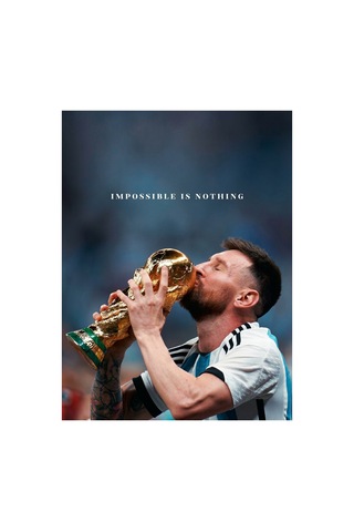 Lionel Messi İmkansız Bir Hiçtir Tasarım Tablo