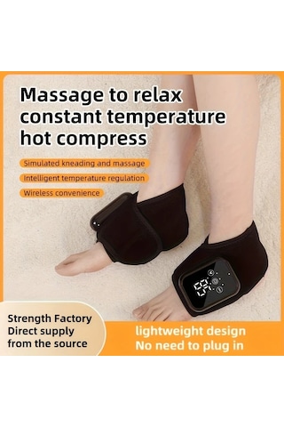 Fochsia Isıtmalı Masaj Aleti 2 Paket Siyah Ayak Bileği Rahatlatıcı Üç Masaj Modu Ayarlanabilir Sıcaklık Usb Lcd Ekran Taşınabilir Tasarım Altın