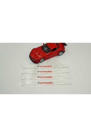 Citroen Logo Kapı Kenarı Koruma Şeffaf Kauçuk 3M Band New Style