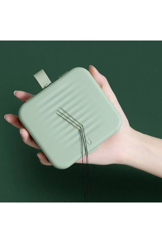 Jeemson Ev İçin Yeşil Çift Katlı Manyetik İğne Dokuma Seti - Ev Gereçleri Organizer Kutusu Yeşil