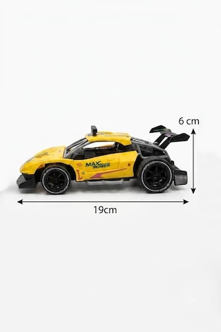 Super Speed Racing 1:20 Ölçekli Şarjlı Uzaktan Kumandalı Araba - 4 Kanallı Yarış Arabası Sarı
