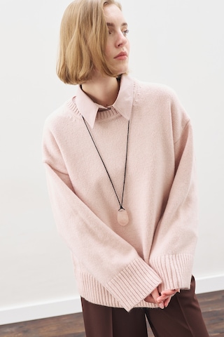 Chunky Oversıze Kazak Pembe Pembe