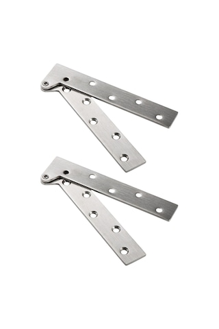 Homyl 2pcs Paslanmaz Çelik Görünmez Katlanır Raf Menteşeleri L