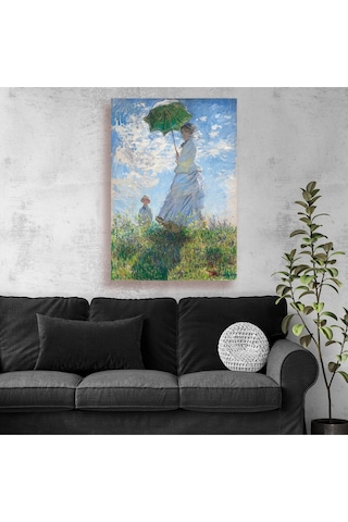 Claude Monet - Madam Monet Ve Oğlu Kanvas Tablo