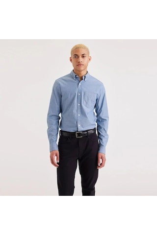 Dockers Oxford Slim Fit Erkek Gömlek A881600010 Mavi
