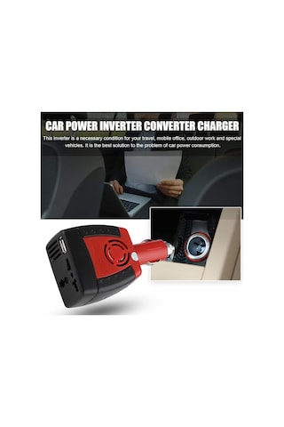 75w İnverter 12v'den 220v'a Araç Güç Dönüştürücü, Cep Telefonları, Dizüstü Bilgisayarlar, Dijital Kameralar, Dvd Oynatıcılar İçin Araç İnverteri