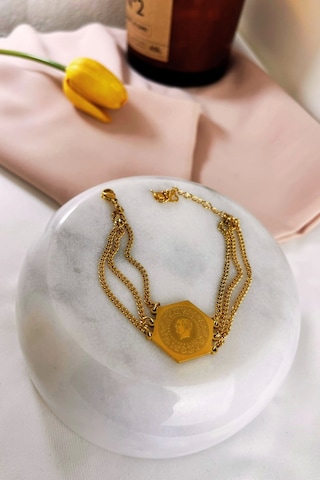 Çelik Çeyrekli Bileklik Çok Renkli