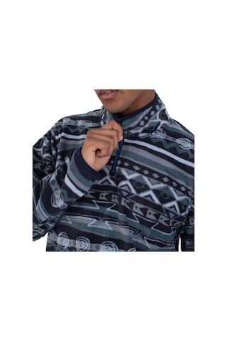 Hurley Hurley Mesa Windchill 1/4 Zip Erkek Mavi Polar 6721 Lacivert