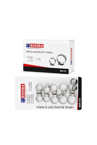Metal Hortum Kelepçesi Seti 8-18mm 11- 13-23mm 18-25mm 14-27mm 0.5 MM