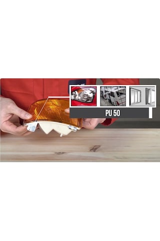 Selsil Poliüretan Mastik Yapıştırıcı Pu50 Gri 280 Ml. - 5 Adet