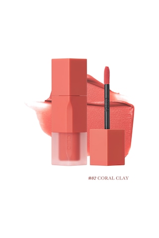 Pürüzsüz Ve Kadifemsi Dokulu, Doğal Görünüm Sunan Tint Clıo Chiffon Blur Tint 02 Coral Clay 02