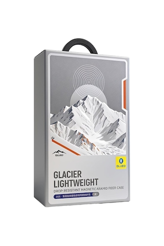 Blueo İphone 17 Pro Max Uyumlu Magsafe Özellikli Glacier Lightweight Aramid Fiber Case Gri