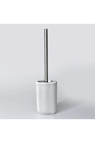 By Selim Lydia Gümüş 5 Parça Polyester Banyo Seti Gümüş