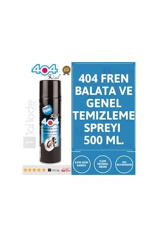404 Balata Spreyi Genel Temizleme Sprey 500 Ml 1 Koli (30 Adet)