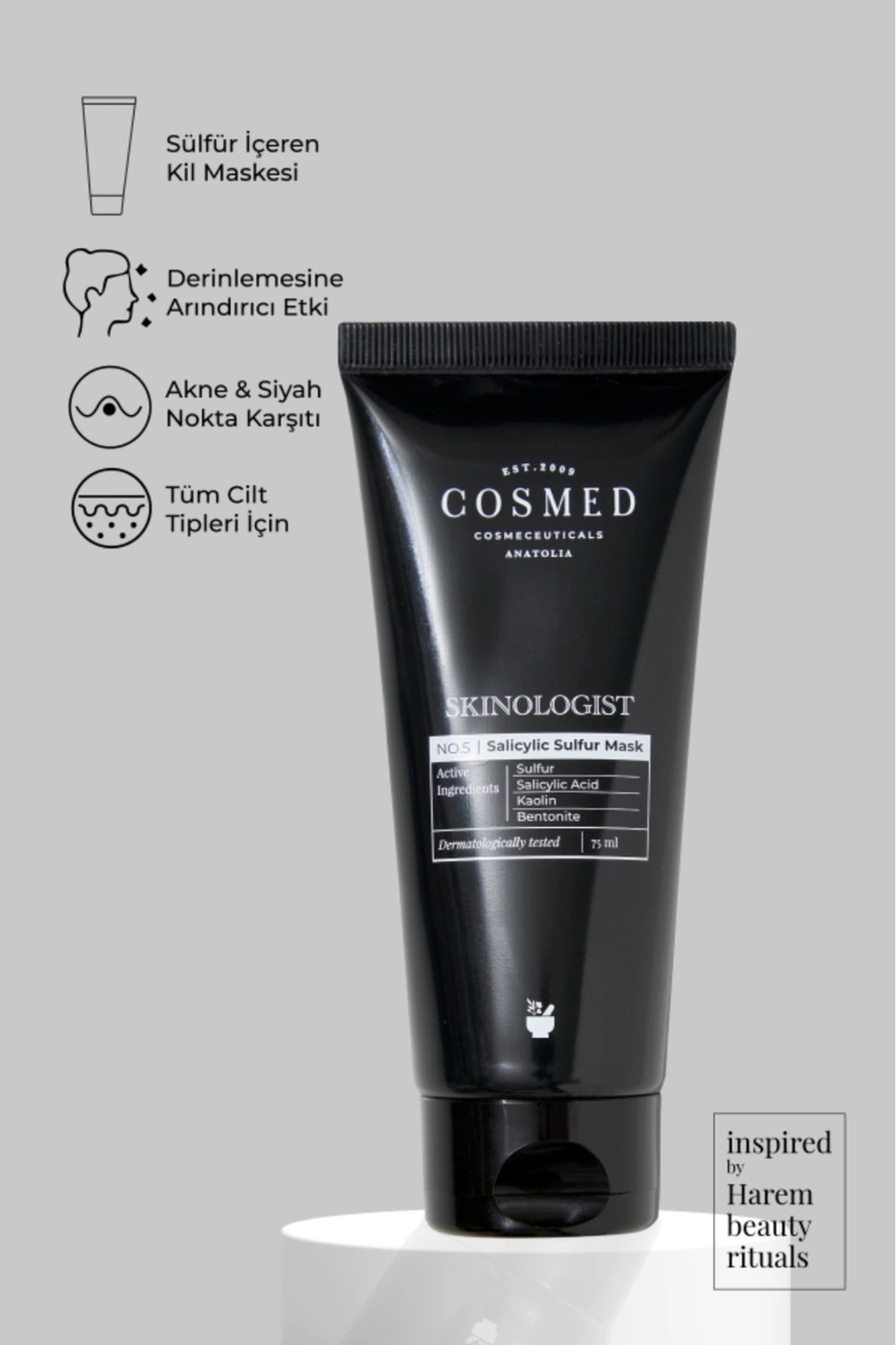 Cosmed Skinologist Salicylic Sulfur Mask/siyah Nokta Karşıtı Kil Maskesi 75 ml