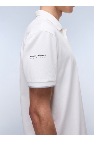 Napapijri Napapıjrı Beyaz E-badge Sum Erkek T-shirt Np0a4ıda2061