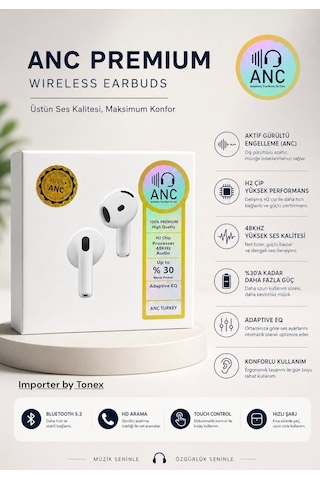 Tonex Air 4 Pro Bluetooth 5.3 Kulak İçi Kulaklık