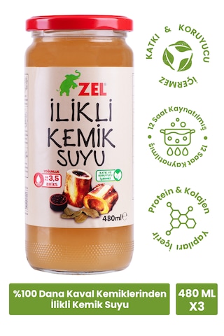 İlikli Kemik Suyu 480 Ml - 3 Adet