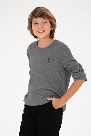 U.s. Polo Assn. Erkek Çocuk Gri Melanj Kazak /triko 50294188-vr086