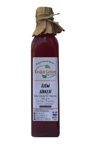 Doğal Gelsin Üzüm Sirkesi - 500 ml