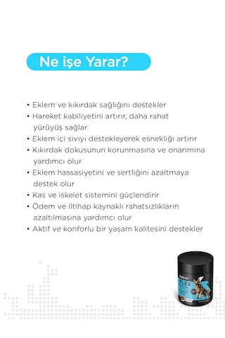 Cutepet Flex Köpek Eklem Ve Kemik Sağlığı Tableti 60 Adet Glukozamin, Kondroitin, Msm Destekli