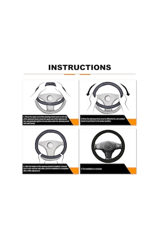 Yifomall 12v Isıtmalı Direksiyon Kılıfı - Hızlı Isınma, Konforlu Kış Sürüşü İçin Evrensel Boyut 111 Karakter Diğer