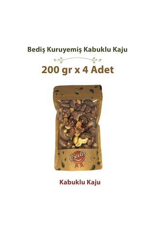 Bediş Naturel Zarlı Kaju 200 Gr X 4 Adet 200 G