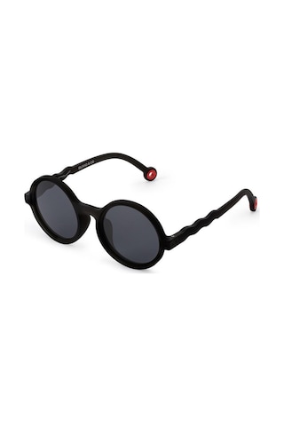 Olivio&co Classic Round Çocuk Güneş Gözlüğü - Squid Black Çok Renkli
