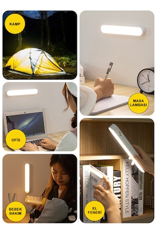 Greentech Şarjlı 3 Renk Portatif LED Aydınlatma / GT-CL12