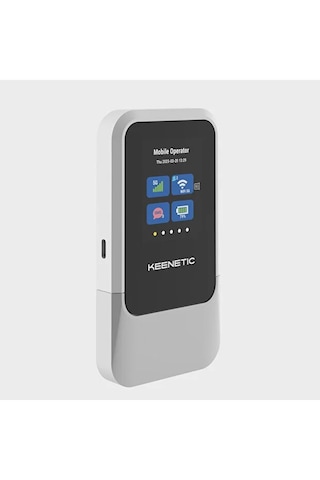 Keenetic Roamer 5g Wi-fi 6 Hotspot Taşınabilir 4000mah 30 Cihaz 2,4 İnç Lcd Ekran Nanosım Usb Type-c Kn-5210