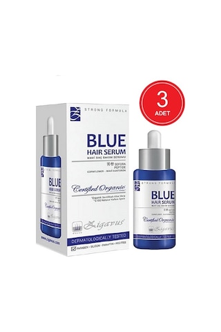 Zigavus Saç Dökülmelerine Karşı Mavi Saç Bakım Serumu 3 x 33 ML