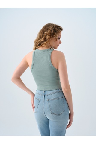 Fitted Kadın Atlet Yeşil