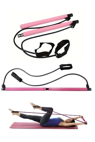 Squat Pilates Jimnastik Egzersiz Çubuğu Portable Studio Squat Bar