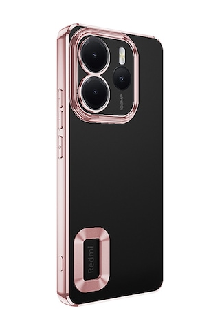 Noktaks - Xiaomi Uyumlu Xiaomi Redmi Note 14 4g - Kılıf Kamera Korumalı Logo Gösteren Koruyucu Omega Kapak - Lila T37164 Lila