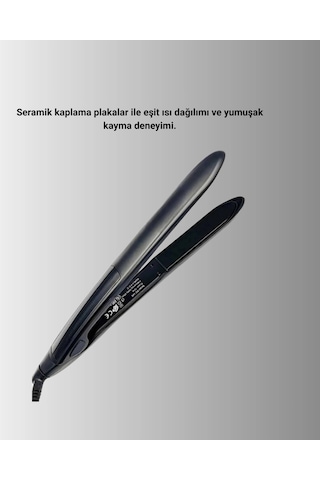 A Kalite Orijinal 2025 Isı Ayarlı Titanyum Seramik Plakalı Profesyonel Saç Düzleştirici