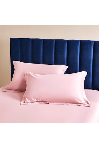 Maki Home Volanlı Süs Dikişli Açık Pembe 2 Adet 50x70 Yastık Kılıfı Acık Pembe