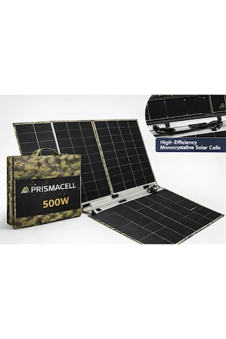 Prismacell 500 Watt Katlanabilir Solar Panel Topcon Hücreli Yüksek Performanslı